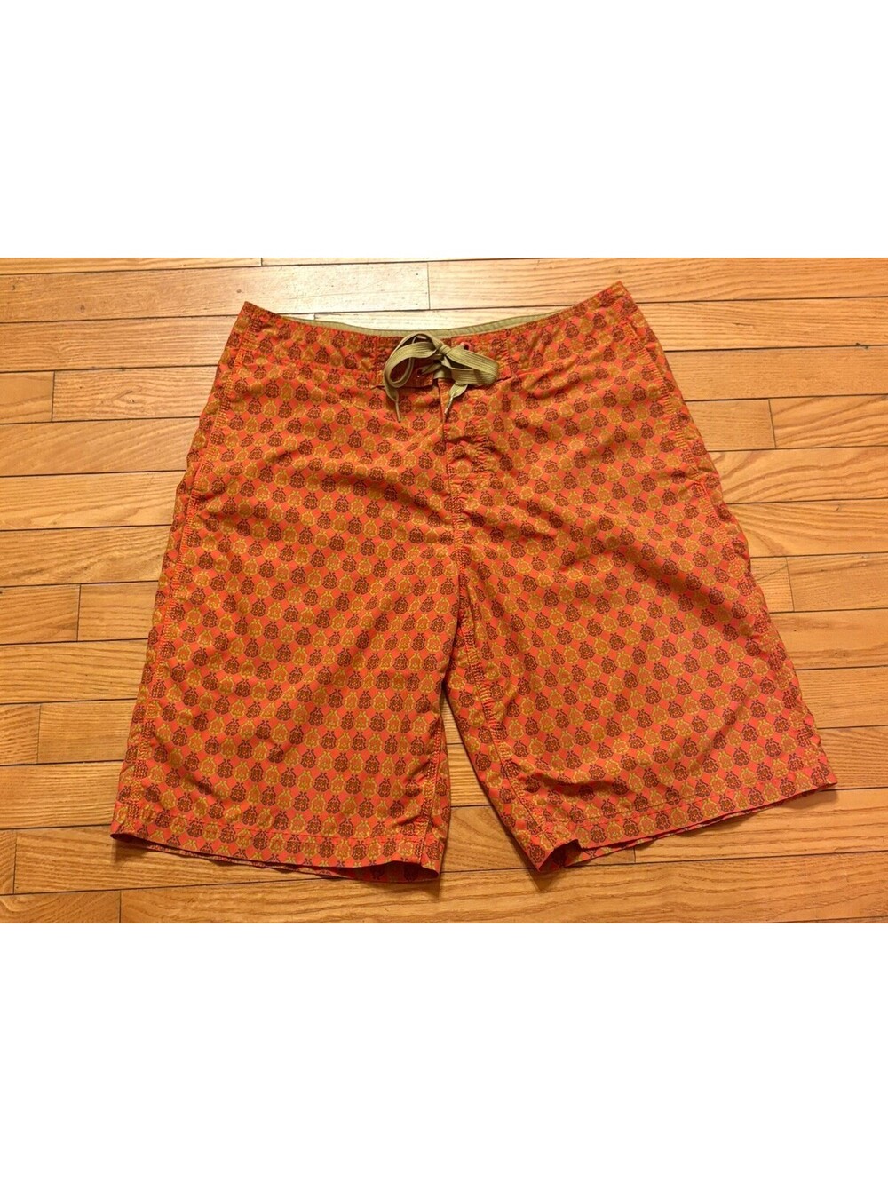 Reyn Spooner Board Shorts Swim Trunks Men’s Size 32 Orange/Gold